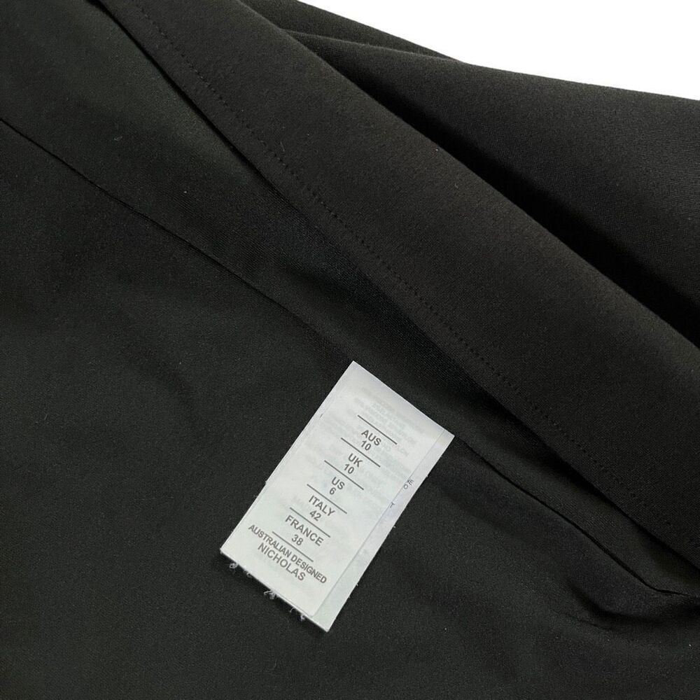 NICHOLAS Tena Deep V Sweetheart Gown in Black - Picture 7 of 10